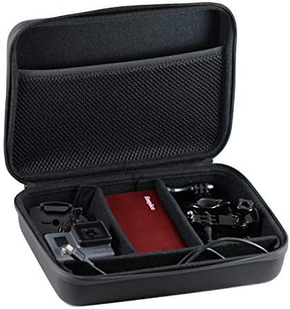 Navitech שחור כבד כבד מחוספס מצלמת אקשן קשיח/כיסוי תואם לפקמת הפעולה של Sony HDR-AS15 | Sony Action Cam HDR-AS30V
